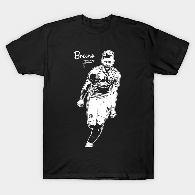 Bruno fernandes, soccer player Midfielder T-Shirt by Aloenalone
